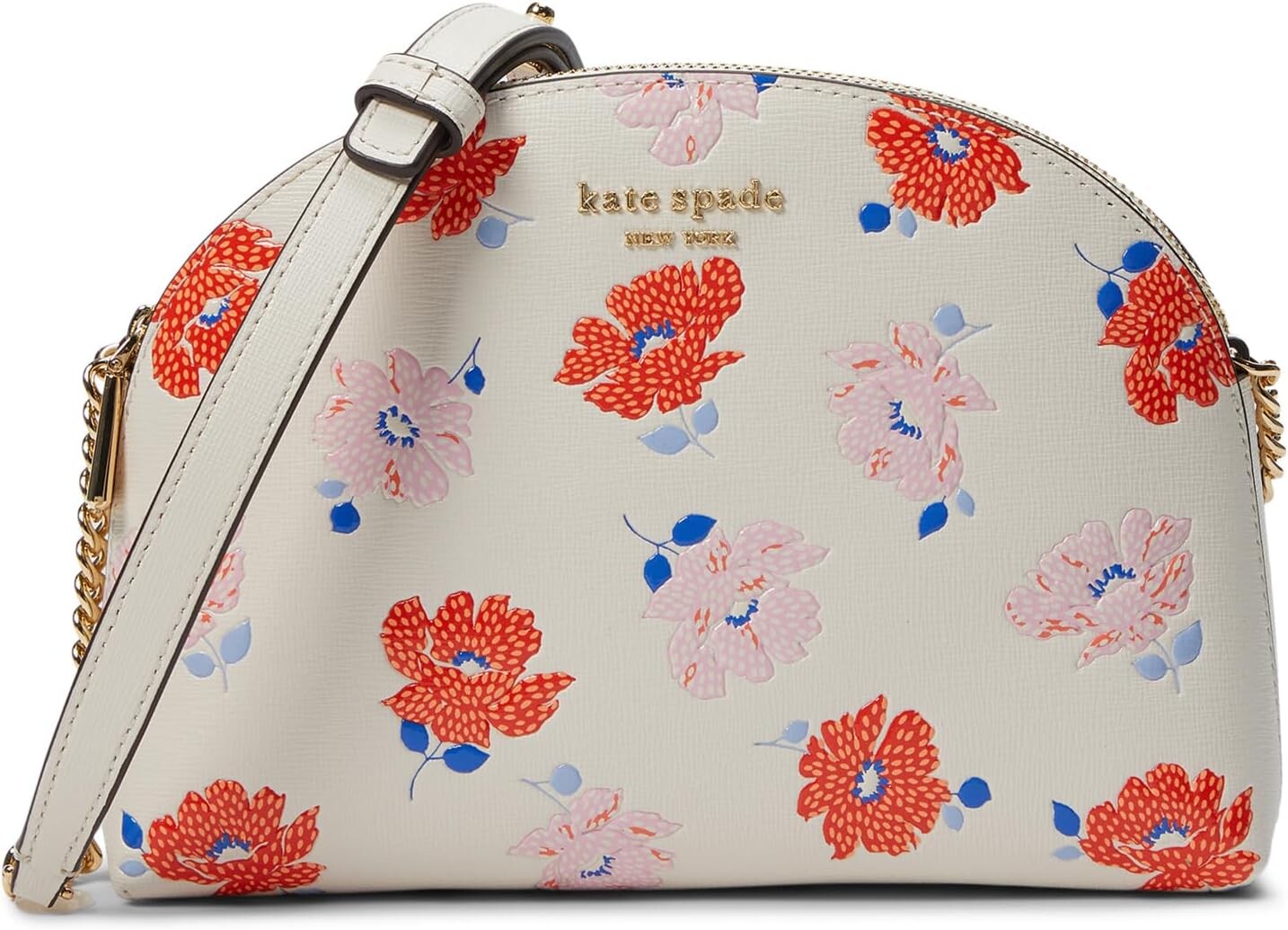 Сумка кросс-боди Kate Spade New York Morgan Dotty Floral Emboss Saffiano Leather Double Zip Dome Crossbody, цвет White Multi
Сумка кросс-боди Kate Spade New York Morgan Dotty Floral Emboss Saffiano Leather Double Zip Dome Crossbody, цвет White Multi