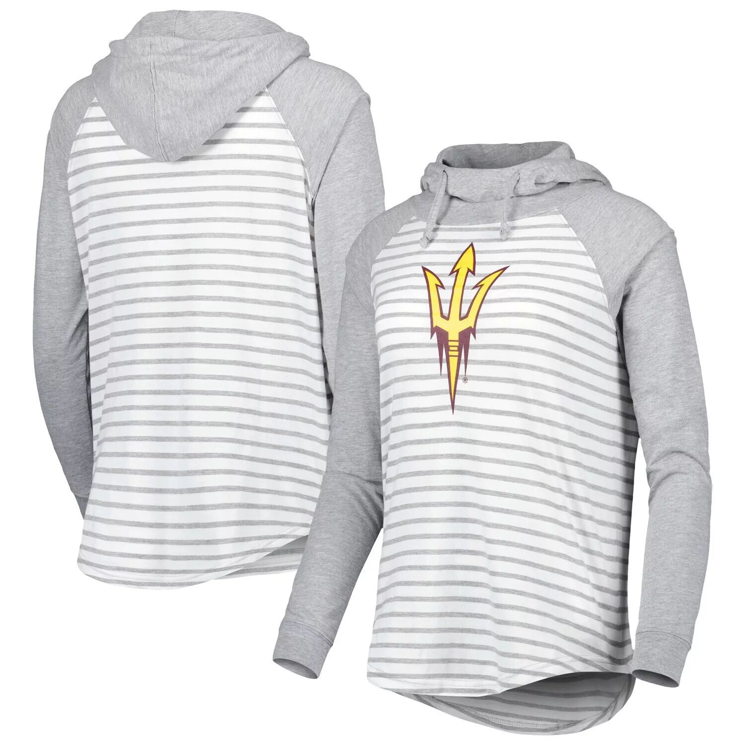 Женская футболка с капюшоном с длинным рукавом Colosseum Heathered Grey/White Arizona State Sun Devils Gloria Raglan Colosseum
Женская футболка с капюшоном с длинным рукавом Colosseum Heathered Grey/White Arizona State Sun Devils Gloria Raglan Colosseum