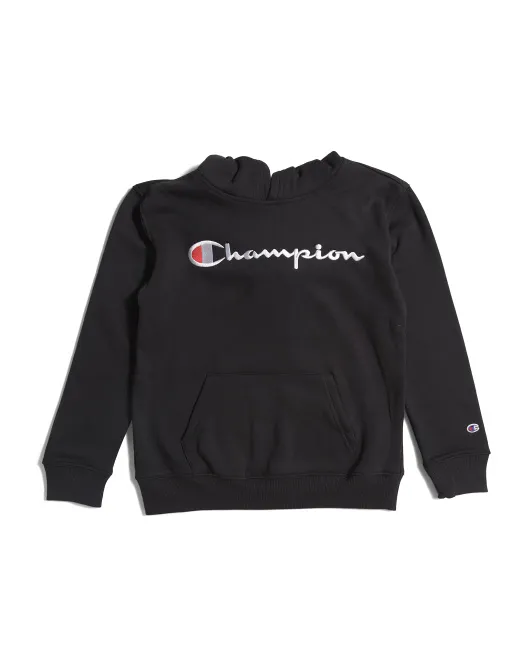 Флисовый пуловер с капюшоном Big Boy Champion, черный 
Флисовый пуловер с капюшоном Big Boy Champion, черный