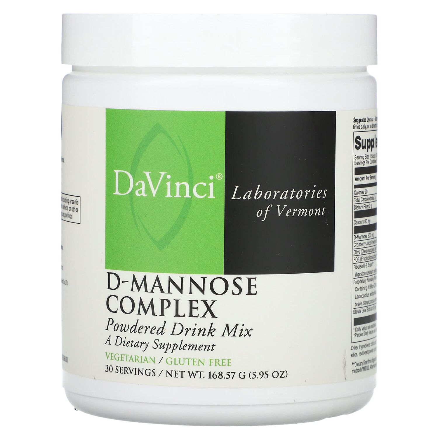 Комплекс D-маннозы, порошковая смесь для напитков, 168,57 г (5,95 унции), DaVinci Laboratories of Vermont
Комплекс D-маннозы, порошковая смесь для напитков, 168,57 г (5,95 унции), DaVinci Laboratories of Vermont