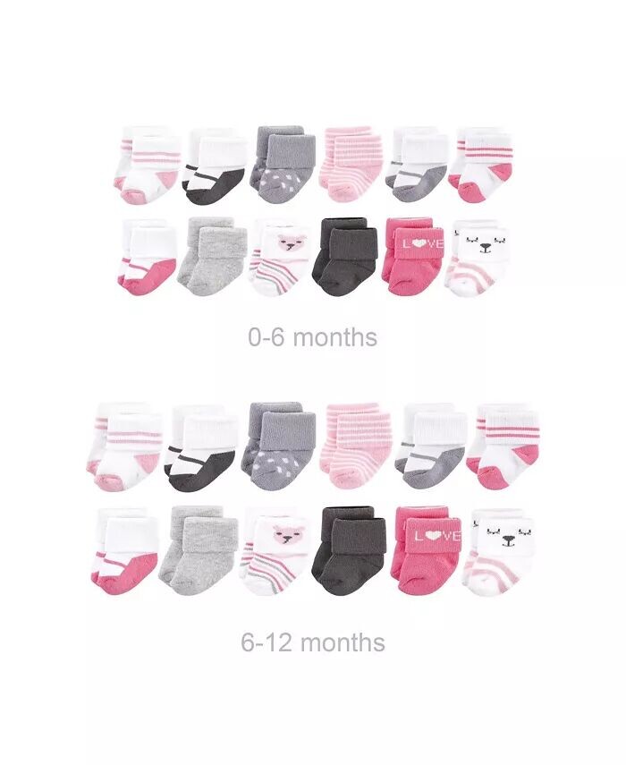 Хлопковые махровые носки Baby Girls Grow with Me,, 0–6 и 6–12 месяцев Hudson Baby, розовый
Хлопковые махровые носки Baby Girls Grow with Me,, 0–6 и 6–12 месяцев Hudson Baby, розовый