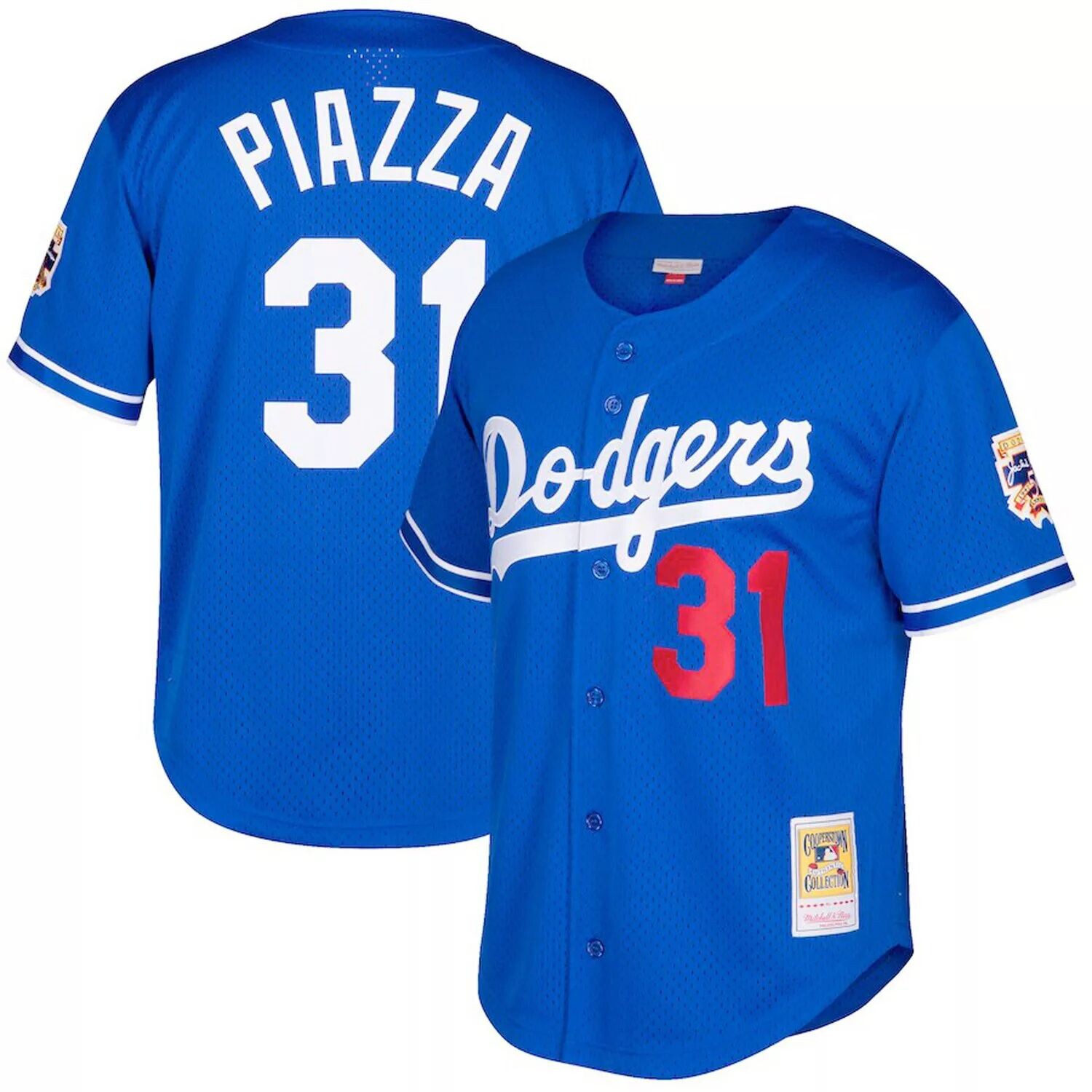 Мужской сетчатый трикотаж на пуговицах Mitchell & Ness Mike Piazza Royal Los Angeles Dodgers Big & Tall Cooperstown Collection
Мужской сетчатый трикотаж на пуговицах Mitchell & Ness Mike Piazza Royal Los Angeles Dodgers Big & Tall Cooperstown Collection