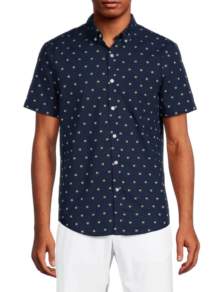 Оксфордская рубашка с короткими рукавами и бриллиантами Original Penguin, цвет Dress Blue
Оксфордская рубашка с короткими рукавами и бриллиантами Original Penguin, цвет Dress Blue