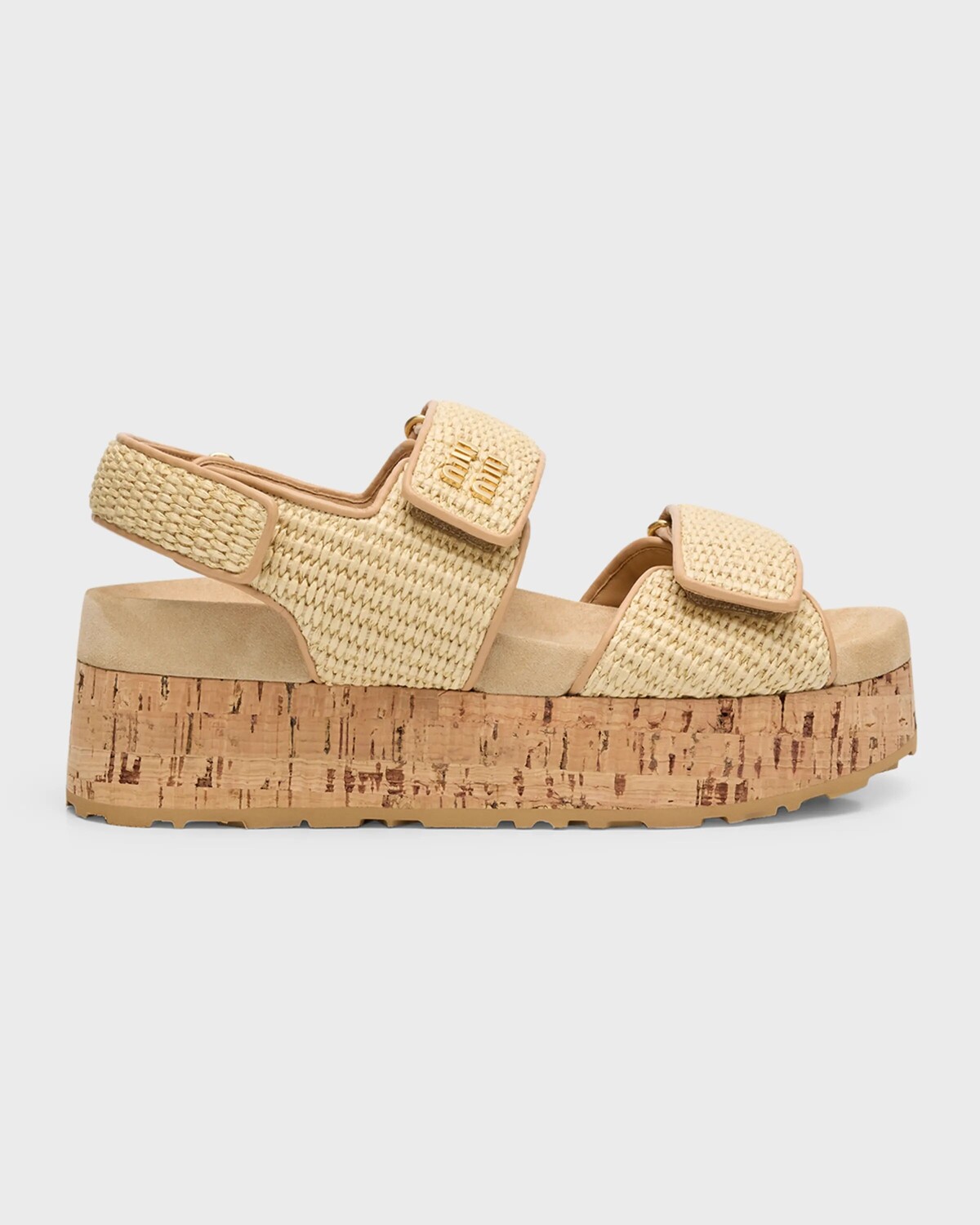 Сандалии Raffia на платформе с ремешком и ремешком на пятке Miu Miu, цвет Naturale
Сандалии Raffia на платформе с ремешком и ремешком на пятке Miu Miu, цвет Naturale