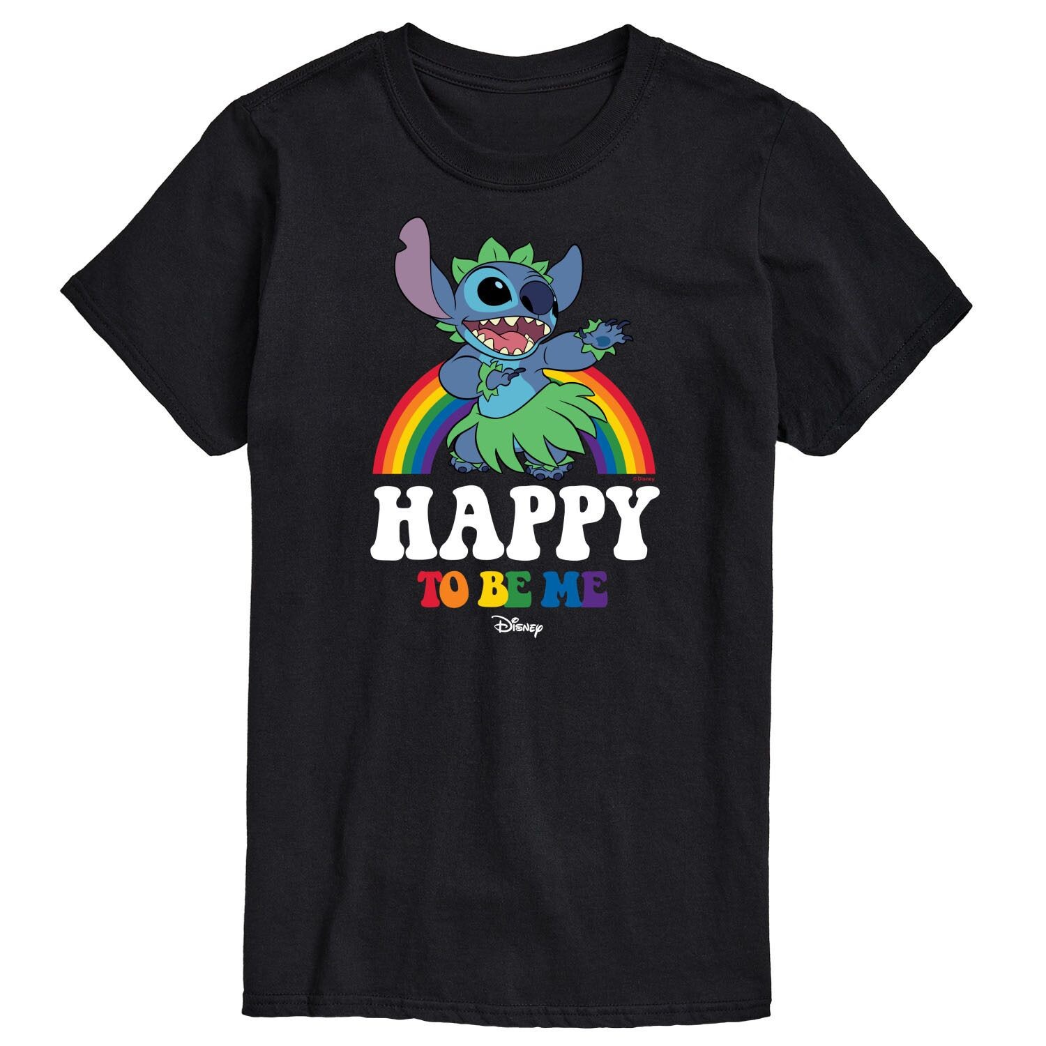 Мужская футболка с рисунком Disney's Lilo & Stitch Happy To Be Me Licensed Character, черный
Мужская футболка с рисунком Disney's Lilo & Stitch Happy To Be Me Licensed Character, черный