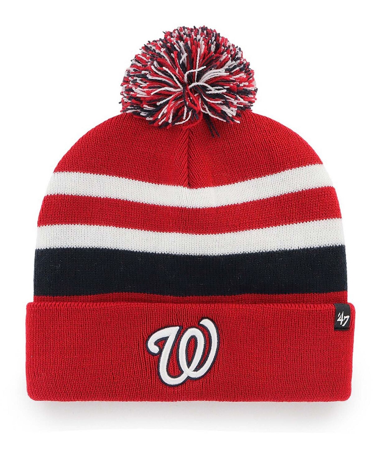 Мужская красная вязаная шапка Washington Nationals State Line с манжетами и помпоном '47 Brand
Мужская красная вязаная шапка Washington Nationals State Line с манжетами и помпоном '47 Brand