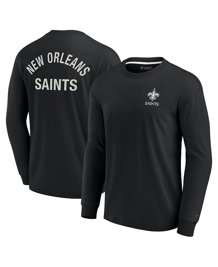 Мужская и женская черная супермягкая футболка New Orleans Saints с длинным рукавом Fanatics Signature, черный
Мужская и женская черная супермягкая футболка New Orleans Saints с длинным рукавом Fanatics Signature, черный