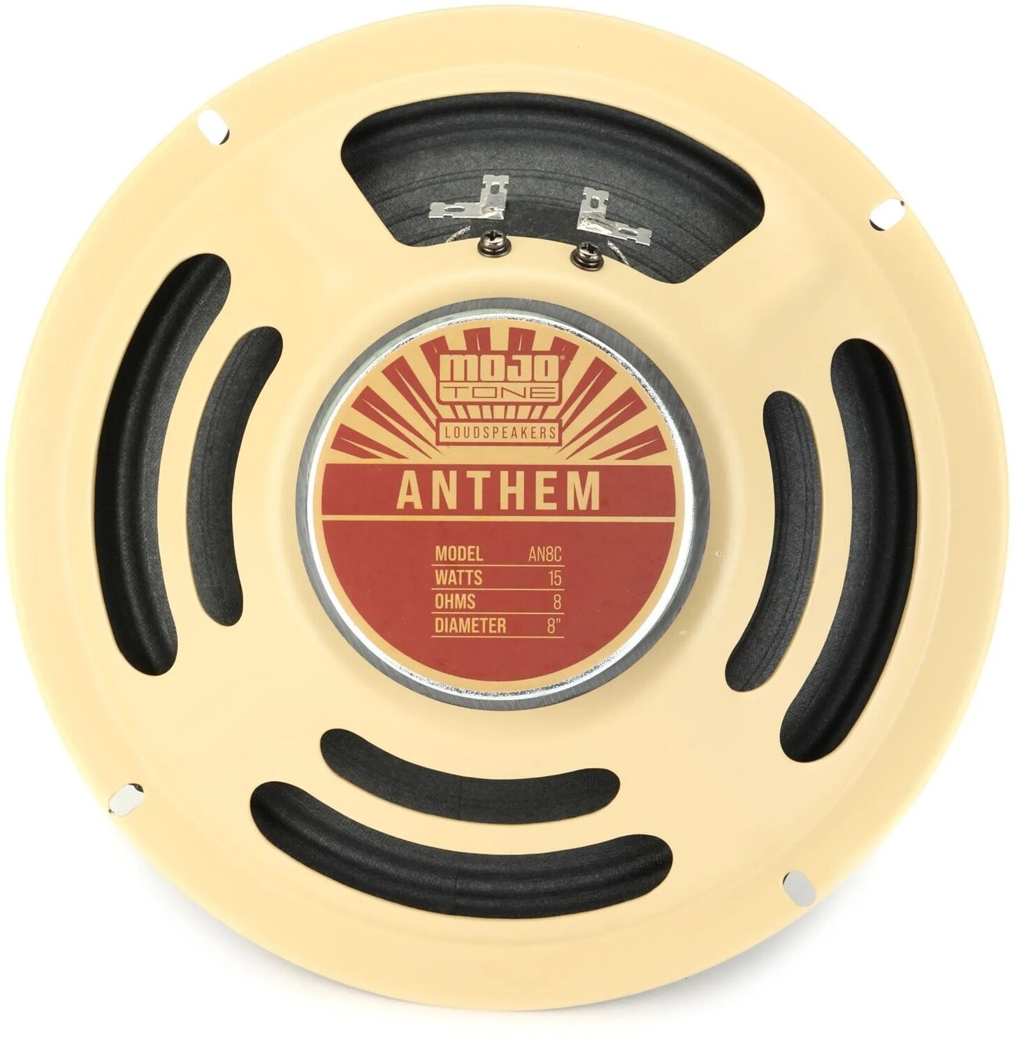 Новый 8-дюймовый гитарный динамик Mojotone Anthem мощностью 15 Вт и сопротивлением 8 Ом
Новый 8-дюймовый гитарный динамик Mojotone Anthem мощностью 15 Вт и сопротивлением 8 Ом