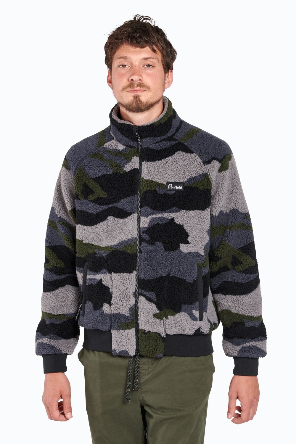 Черная толстовка на молнии Borg с абстрактными горными мотивами Penfield, черный
Черная толстовка на молнии Borg с абстрактными горными мотивами Penfield, черный