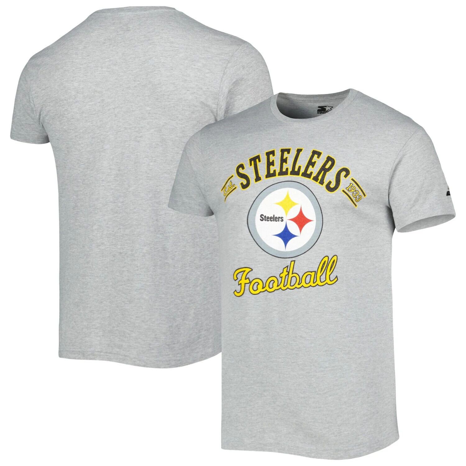 Мужская серая футболка Starter с меланхолией Pittsburgh Steelers Prime Time, Серый
Мужская серая футболка Starter с меланхолией Pittsburgh Steelers Prime Time, Серый