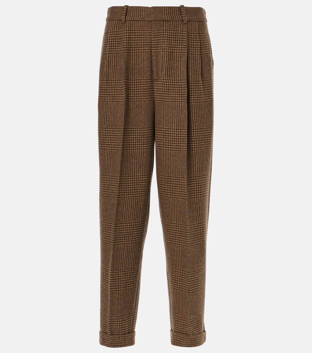 Прямые брюки из твида с добавлением шерсти Polo Ralph Lauren, цвет olive/tan glen check
Прямые брюки из твида с добавлением шерсти Polo Ralph Lauren, цвет olive/tan glen check