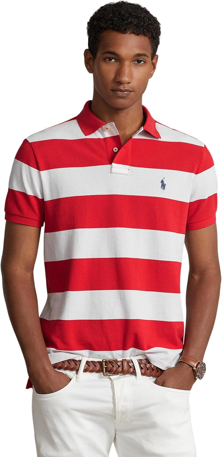 Рубашка-поло Classic Fit Striped Mesh Polo Short Sleeve Shirt Polo Ralph Lauren, цвет Post Red/White
Рубашка-поло Classic Fit Striped Mesh Polo Short Sleeve Shirt Polo Ralph Lauren, цвет Post Red/White