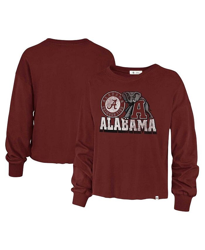 Женская малиновая футболка с длинными рукавами и эффектом потертости Alabama Crimson Tide Bottom Line Parkway '47 Brand, красный
Женская малиновая футболка с длинными рукавами и эффектом потертости Alabama Crimson Tide Bottom Line Parkway '47 Brand, красный