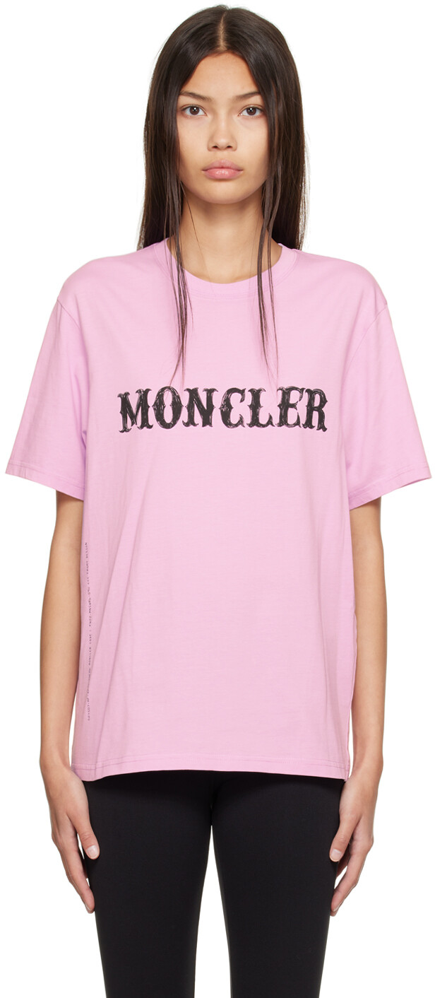 7 Moncler FRGMT Hiroshi Fujiwara Розовая футболка с принтом Moncler Genius, Розовый
7 Moncler FRGMT Hiroshi Fujiwara Розовая футболка с принтом Moncler Genius, Розовый