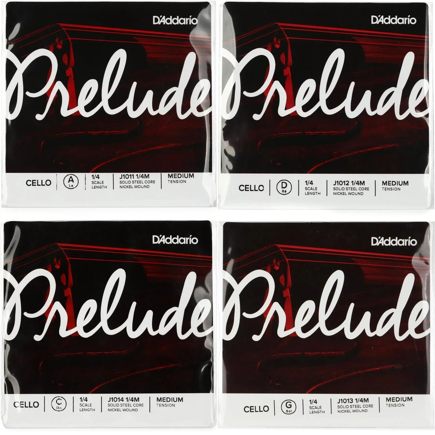 D'Addario J1011 Prelude Набор струн для виолончели — размер 1/4, среднее натяжение
D'Addario J1011 Prelude Набор струн для виолончели — размер 1/4, среднее натяжение