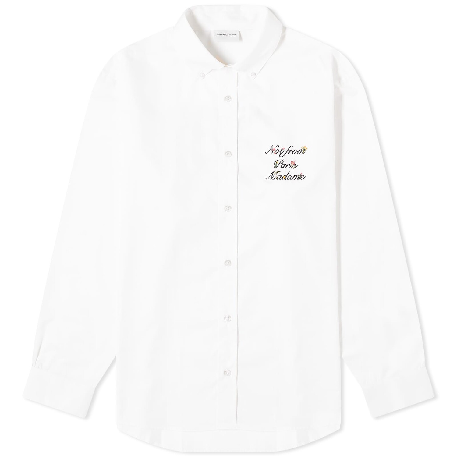 Рубашка Drôle De Monsieur Presented By End. Embroirdered Slogan Twill, цвет Cream
Рубашка Drôle De Monsieur Presented By End. Embroirdered Slogan Twill, цвет Cream
