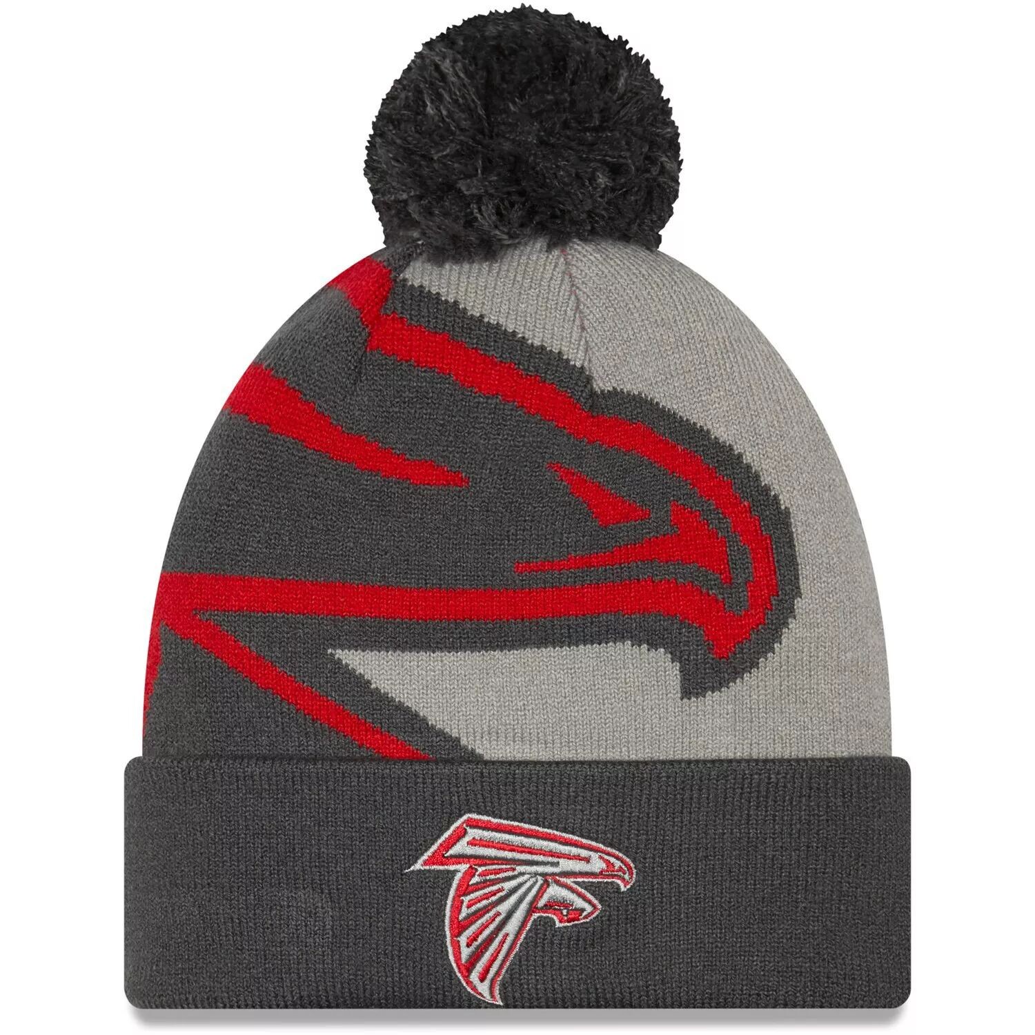 Мужская вязаная шапка New Era Graphite Atlanta Falcons с логотипом Whiz Redux и манжетами
Мужская вязаная шапка New Era Graphite Atlanta Falcons с логотипом Whiz Redux и манжетами
