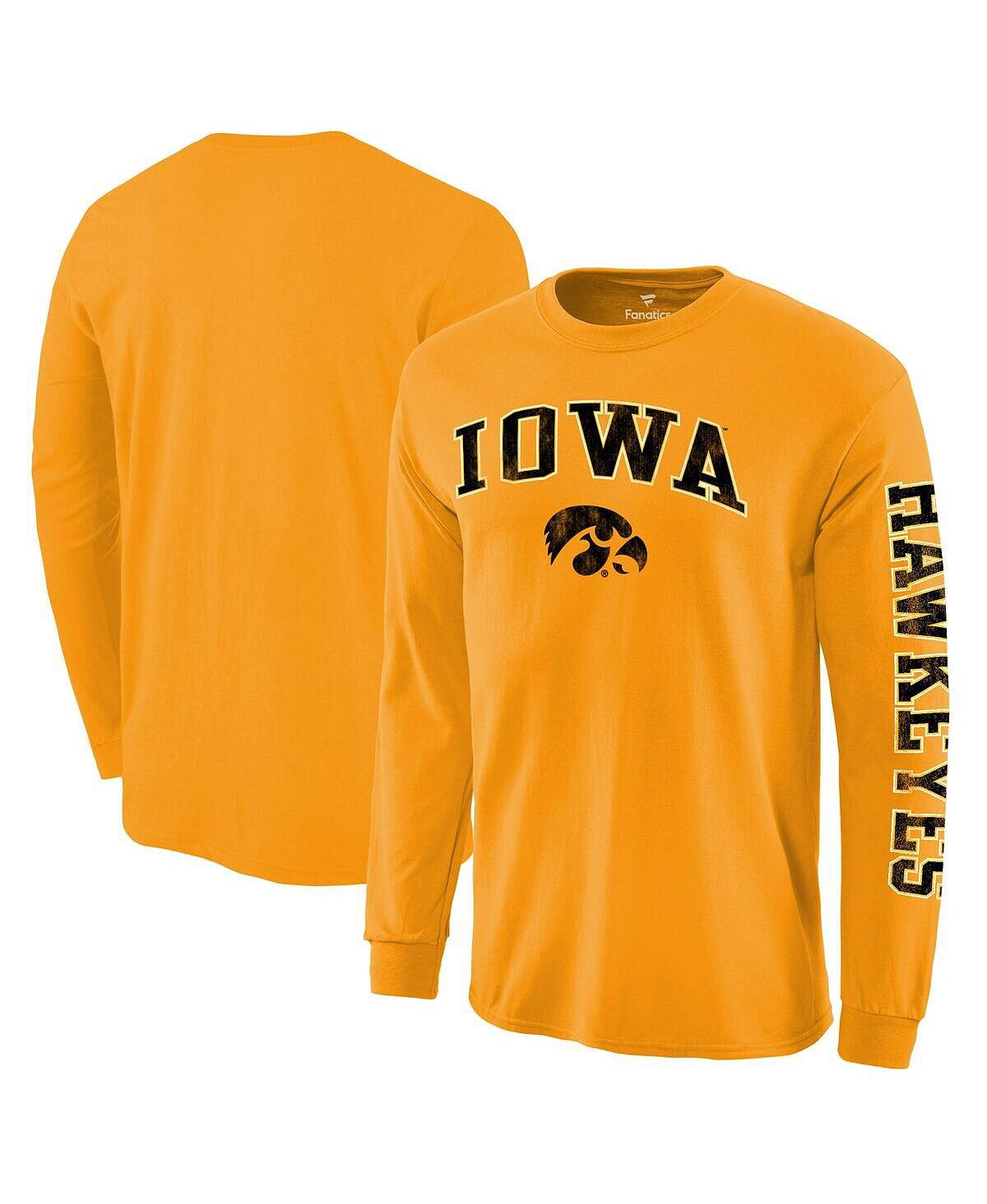 Мужская золотая футболка с длинным рукавом iowa hawkeyes с эффектом потертости и аркой над логотипом Fanatics
Мужская золотая футболка с длинным рукавом iowa hawkeyes с эффектом потертости и аркой над логотипом Fanatics