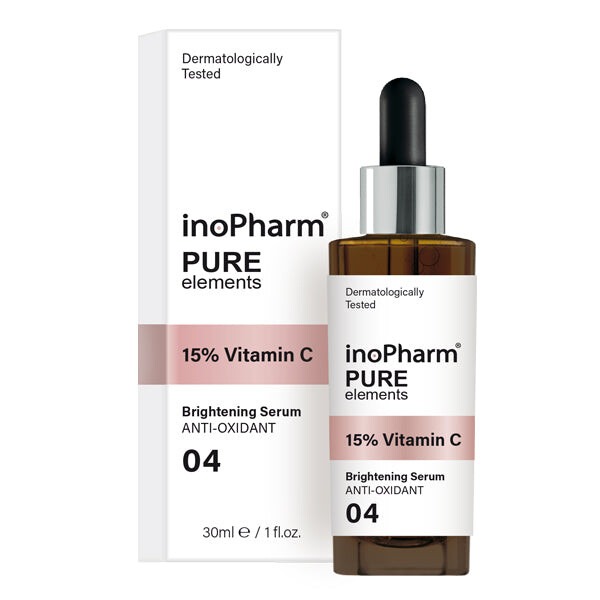 InoPharm Pure Elements 15% Vitamin C Brightening Serum сыворотка для лица с 15% витамином C 30мл
InoPharm Pure Elements 15% Vitamin C Brightening Serum сыворотка для лица с 15% витамином C 30мл