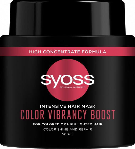 Syoss Intensive Hair Mask Color Vibrancy Boost Интенсивно восстанавливающая маска для окрашенных и обесцвеченных волос 500мл
Syoss Intensive Hair Mask Color Vibrancy Boost Интенсивно восстанавливающая маска для окрашенных и обесцвеченных волос 500мл