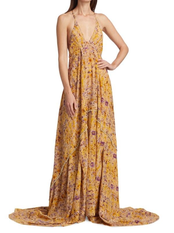 Платье длиной до пола с отделкой из искусственного жемчуга athena Altuzarra Yellow multi
Платье длиной до пола с отделкой из искусственного жемчуга athena Altuzarra Yellow multi