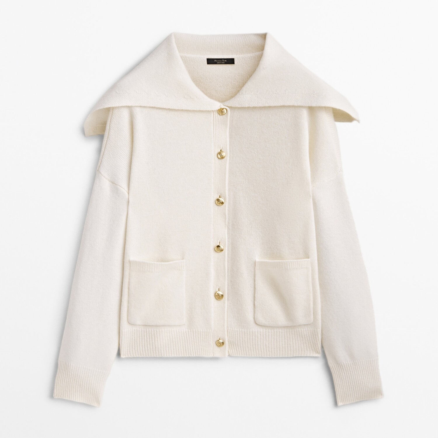 Кардиган Massimo Dutti Wool And Cashmere Blend With Sailor Collar, кремовый, Бежевый
Кардиган Massimo Dutti Wool And Cashmere Blend With Sailor Collar, кремовый, Бежевый