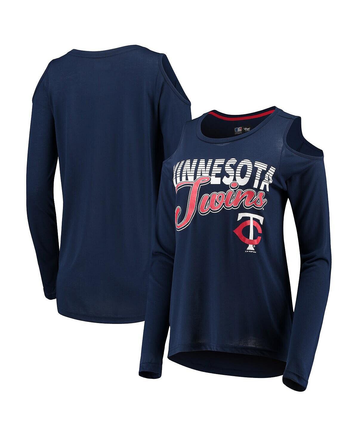 Женская темно-синяя футболка Minnesota Twins Crackerjack с открытыми плечами и длинными рукавами G-III 4Her by Carl Banks, темно-синий
Женская темно-синяя футболка Minnesota Twins Crackerjack с открытыми плечами и длинными рукавами G-III 4Her by Carl Banks, темно-синий