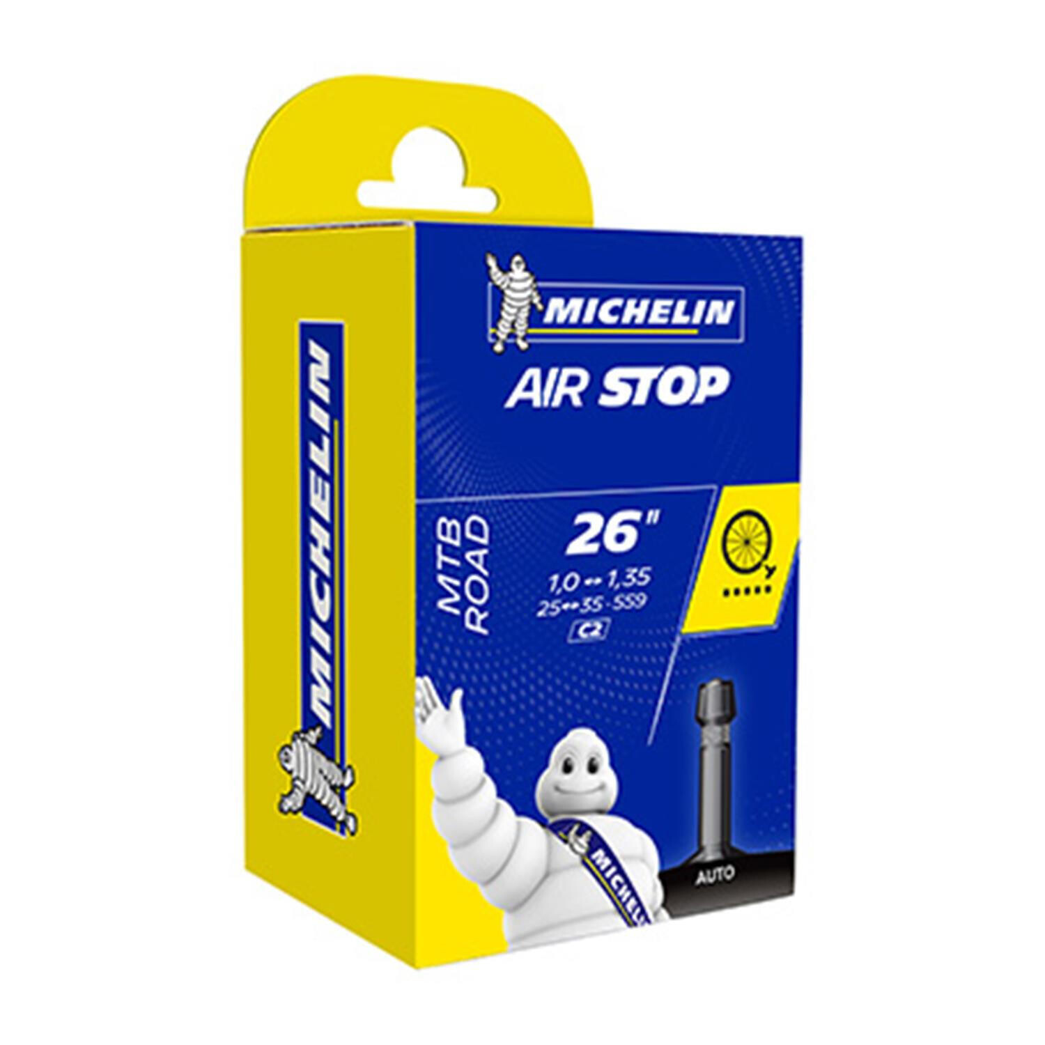 Воздушная камера клапана Шредера Michelin 26x1.00-1.35, черный / желтый / синий
Воздушная камера клапана Шредера Michelin 26x1.00-1.35, черный / желтый / синий