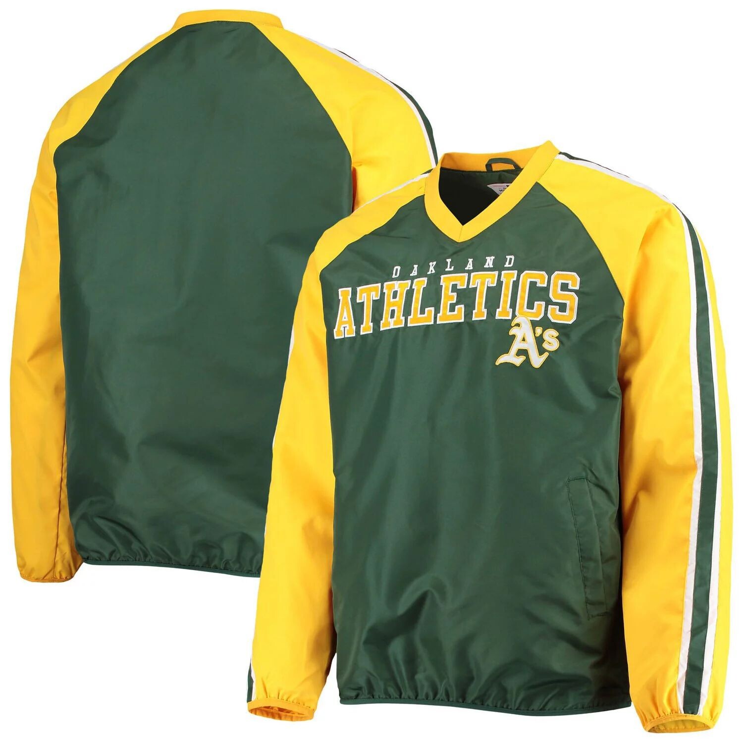 Мужская спортивная куртка Carl Banks зелено-золотого цвета Oakland Athletics Kickoff пуловер с v-образным вырезом и регланами G-III, Зеленый
Мужская спортивная куртка Carl Banks зелено-золотого цвета Oakland Athletics Kickoff пуловер с v-образным вырезом и регланами G-III, Зеленый