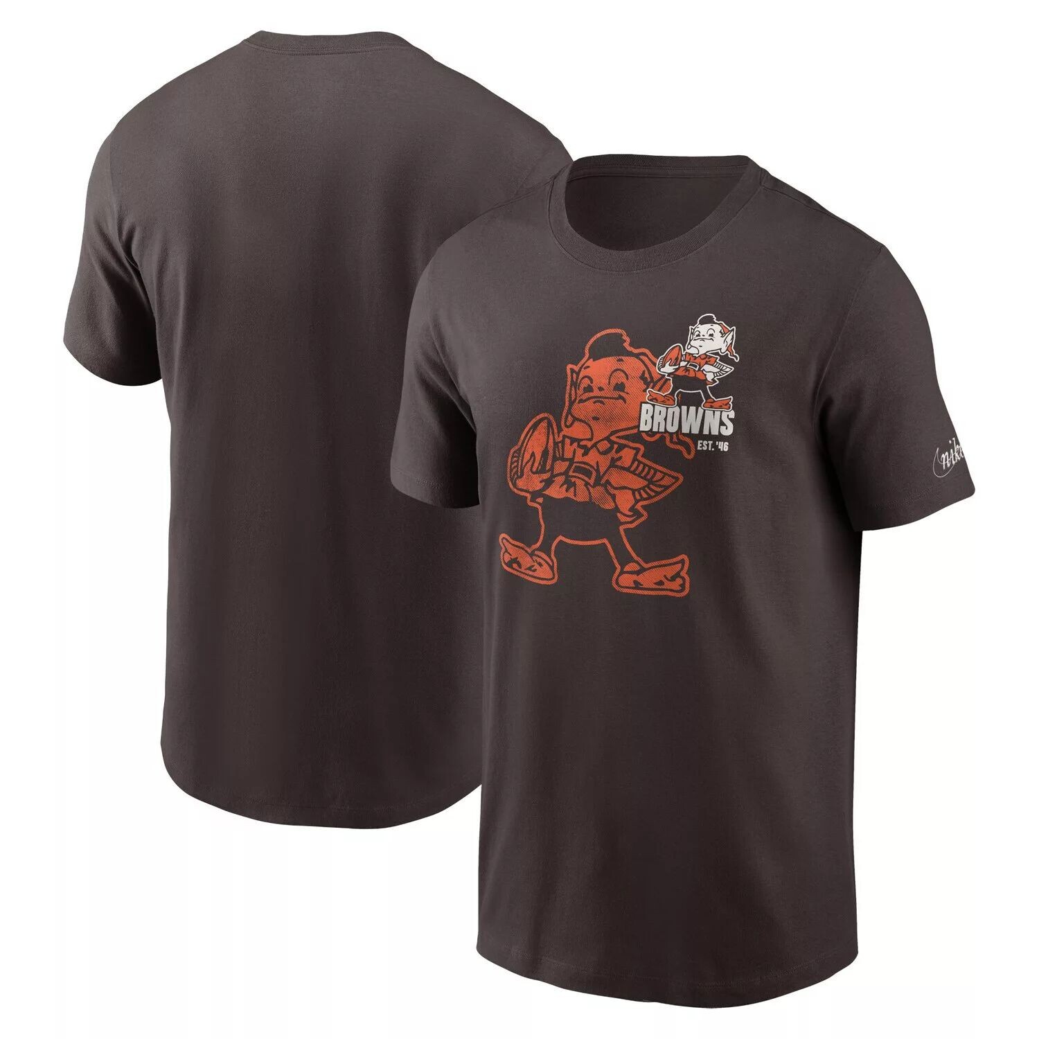 Мужская коричневая футболка с логотипом Cleveland Browns Essential Nike, Коричневый
Мужская коричневая футболка с логотипом Cleveland Browns Essential Nike, Коричневый