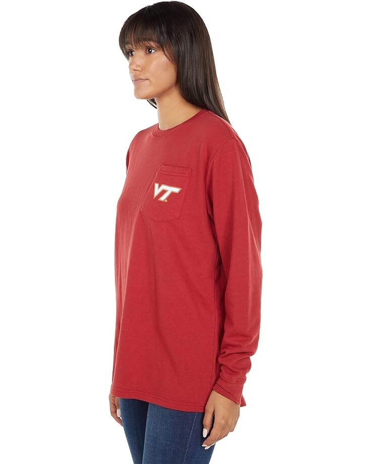 Футболка с длинным рукавом Lauren James Virginia Tech Hokies Soda Wash Long Sleeve Tee, цвет Maroon
Футболка с длинным рукавом Lauren James Virginia Tech Hokies Soda Wash Long Sleeve Tee, цвет Maroon