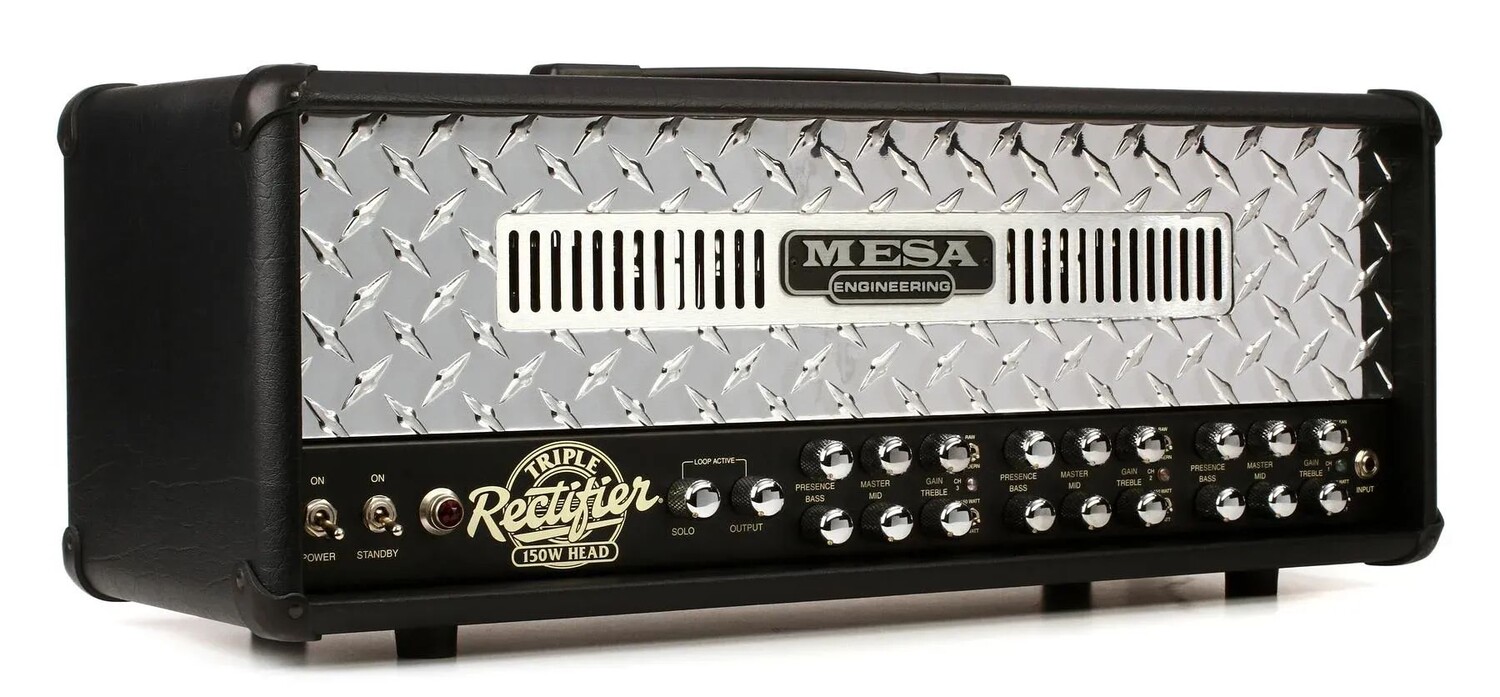 Тройной выпрямитель Mesa/Boogie, ламповая головка, 150 Вт, с ромбовидной лицевой панелью
Тройной выпрямитель Mesa/Boogie, ламповая головка, 150 Вт, с ромбовидной лицевой панелью