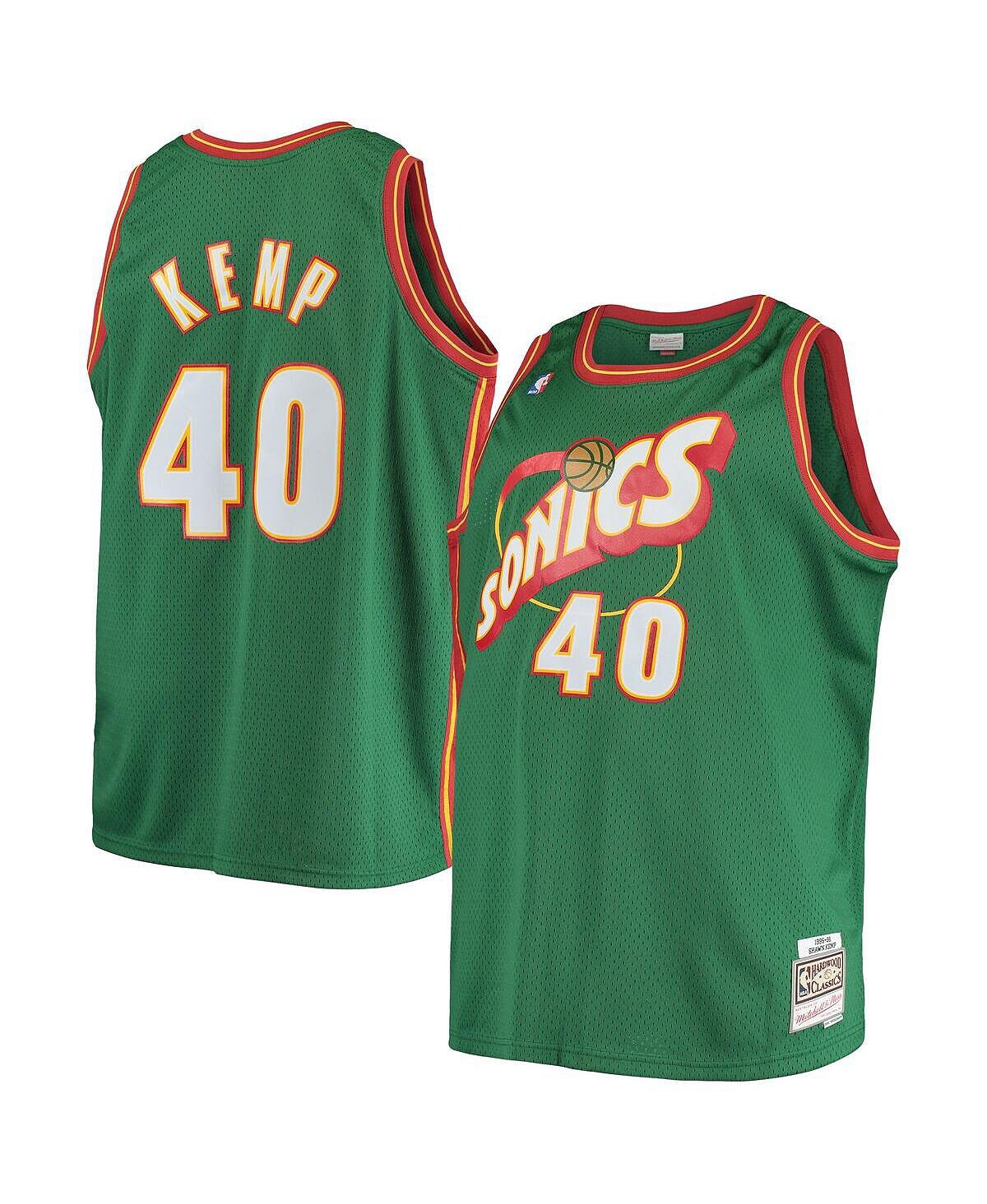 Мужское джерси Shawn Kemp Green Seattle SuperSonics Big and Tall Hardwood Classics Mitchell & Ness
Мужское джерси Shawn Kemp Green Seattle SuperSonics Big and Tall Hardwood Classics Mitchell & Ness
