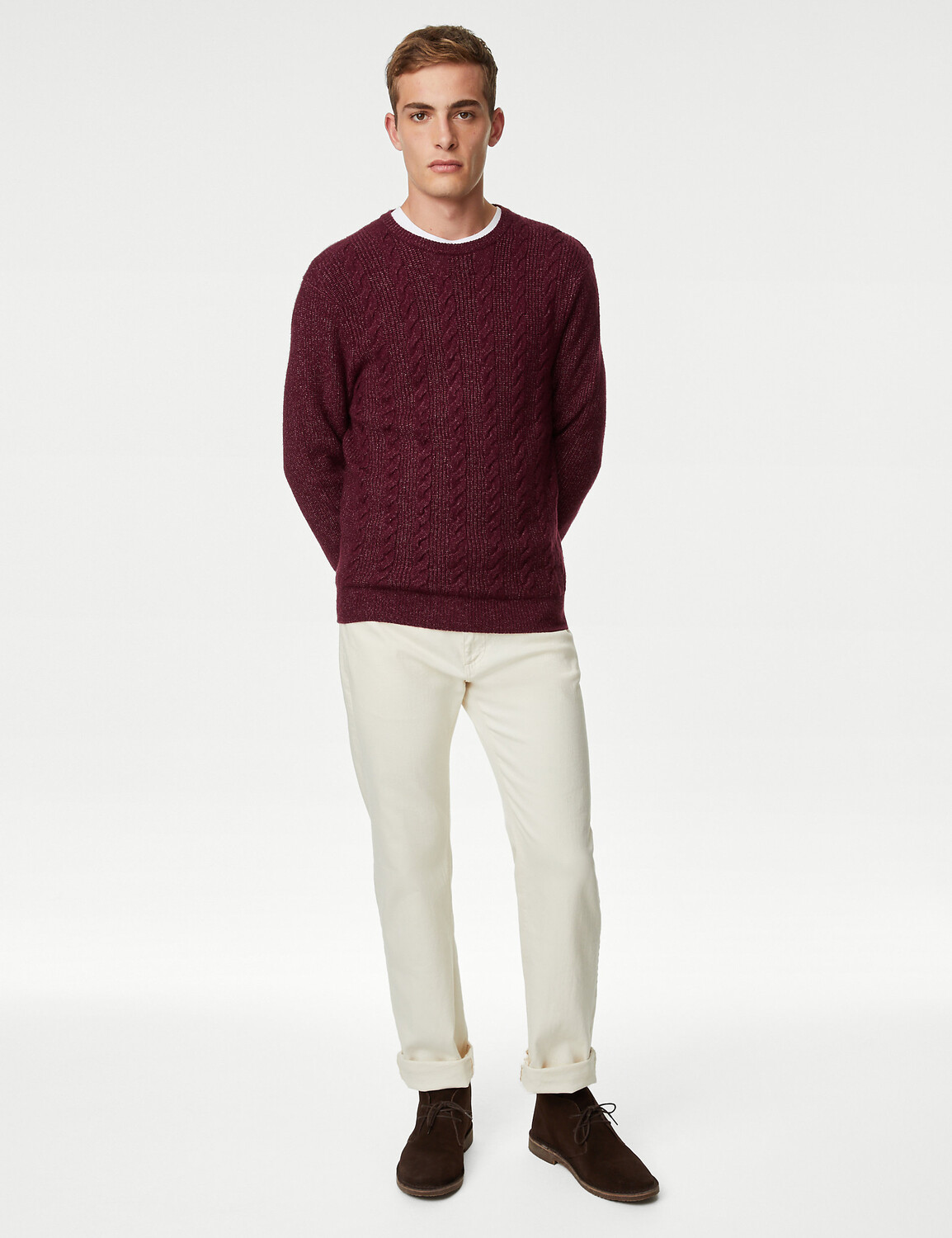 Джемпер Supersoft массивного кроя с круглым вырезом Marks & Spencer, бургундия
Джемпер Supersoft массивного кроя с круглым вырезом Marks & Spencer, бургундия