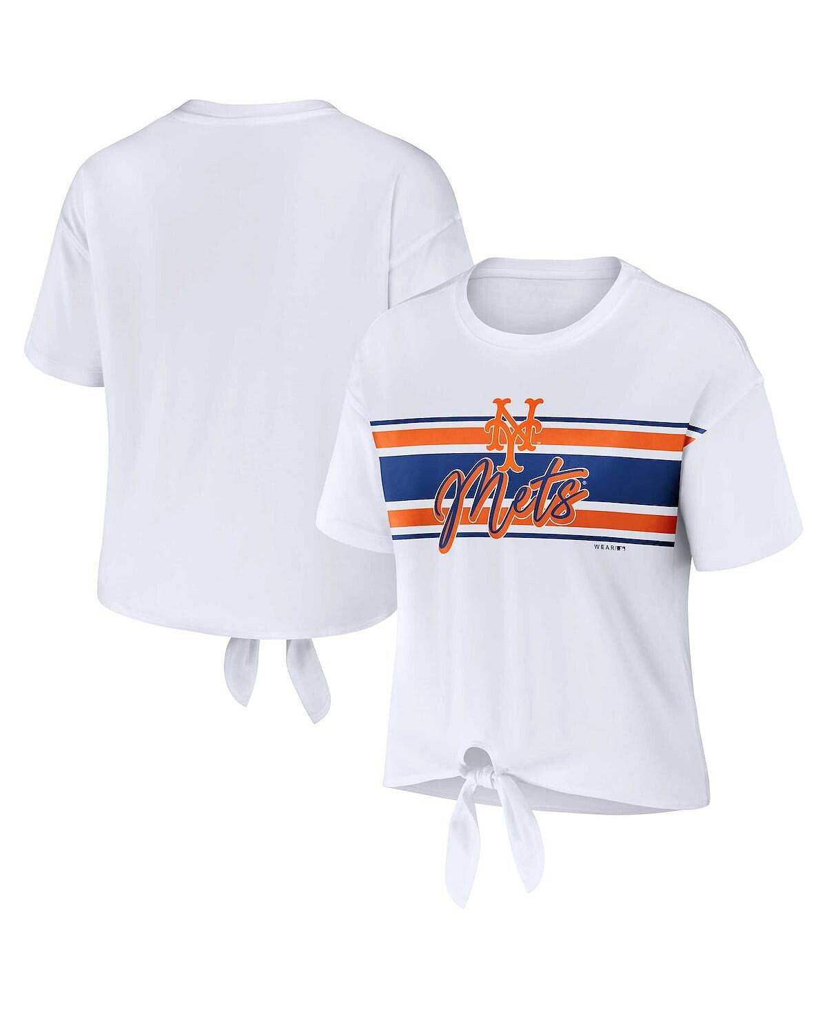 Женская белая футболка New York Mets с завязкой спереди WEAR by Erin Andrews, белый
Женская белая футболка New York Mets с завязкой спереди WEAR by Erin Andrews, белый