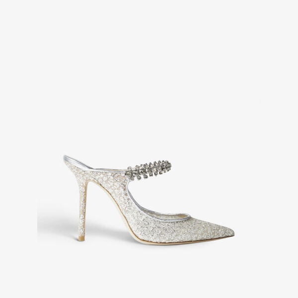Мюли Bing 100 из тюля с блестками и кристаллами на каблуке Jimmy Choo, серебряный
Мюли Bing 100 из тюля с блестками и кристаллами на каблуке Jimmy Choo, серебряный