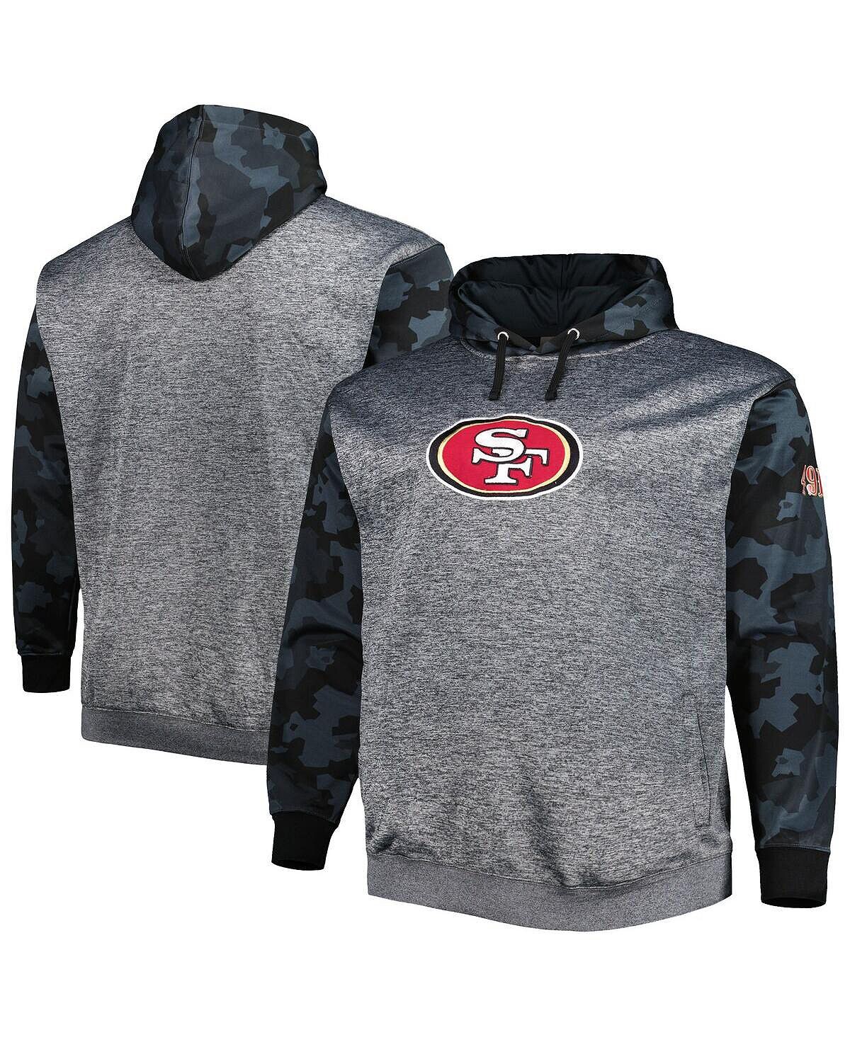 Мужской пуловер с капюшоном с камуфляжным принтом и логотипом Heather San Francisco 49ers Big and Tall Fanatics
Мужской пуловер с капюшоном с камуфляжным принтом и логотипом Heather San Francisco 49ers Big and Tall Fanatics