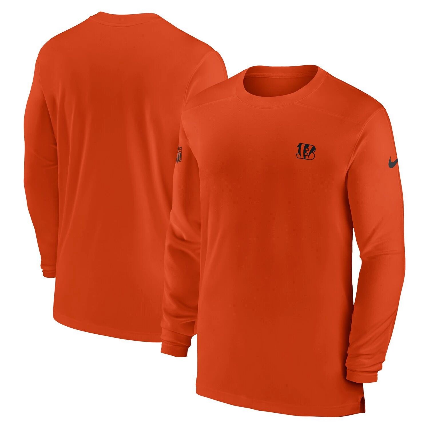 Мужская оранжевая футболка с длинным рукавом Cincinnati Bengals Sideline Coach Performance Nike, Оранжевый
Мужская оранжевая футболка с длинным рукавом Cincinnati Bengals Sideline Coach Performance Nike, Оранжевый