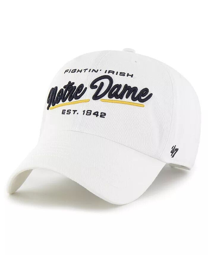 Женская регулируемая шляпа Notre Dame Fighting Irish Sidney Clean Up '47 Brand, белый
Женская регулируемая шляпа Notre Dame Fighting Irish Sidney Clean Up '47 Brand, белый