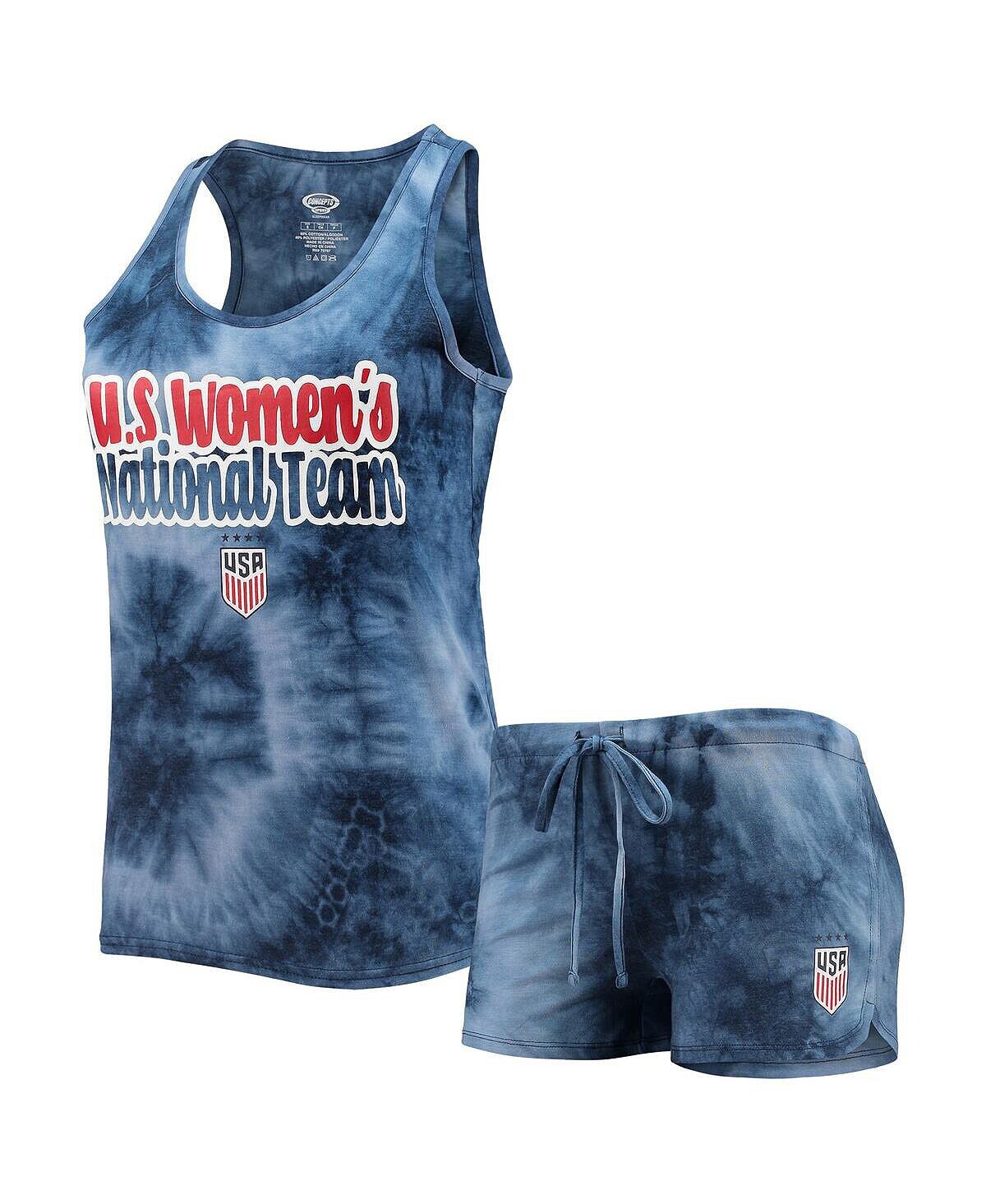 Женский комплект для сна USWNT Billboard темно-синего цвета с майкой и шортами Concepts Sport, темно-синий
Женский комплект для сна USWNT Billboard темно-синего цвета с майкой и шортами Concepts Sport, темно-синий