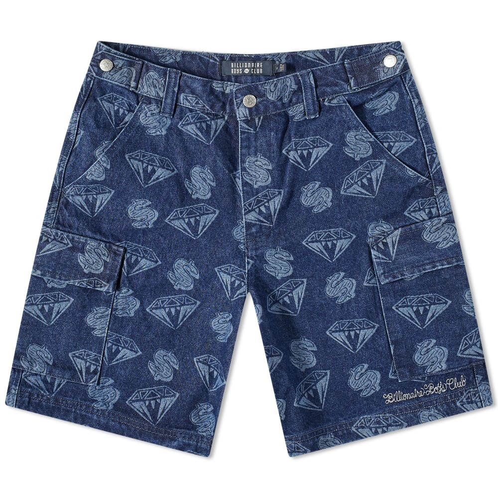 Джинсовые шорты с принтом бриллиантов и долларов для Billionaire Boys Club, индиго
Джинсовые шорты с принтом бриллиантов и долларов для Billionaire Boys Club, индиго
