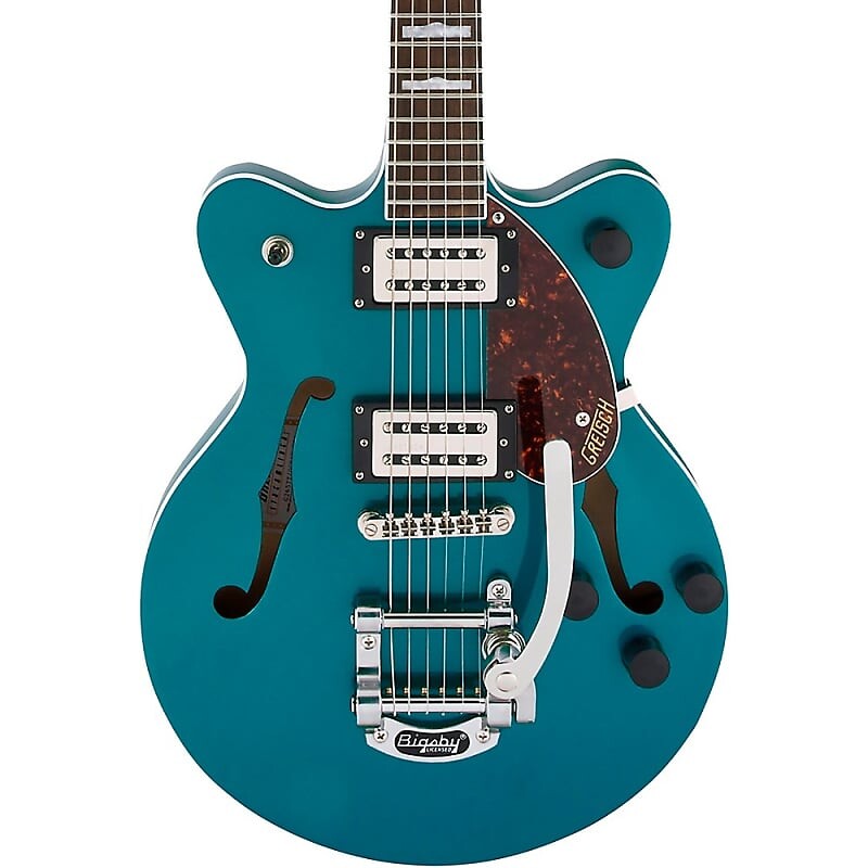 Электрогитара Gretsch Guitars G2657T Streamliner Center Block Jr. Double-Cut With Bigsby Electric Guitar Ocean Turquoise
Электрогитара Gretsch Guitars G2657T Streamliner Center Block Jr. Double-Cut With Bigsby Electric Guitar Ocean Turquoise