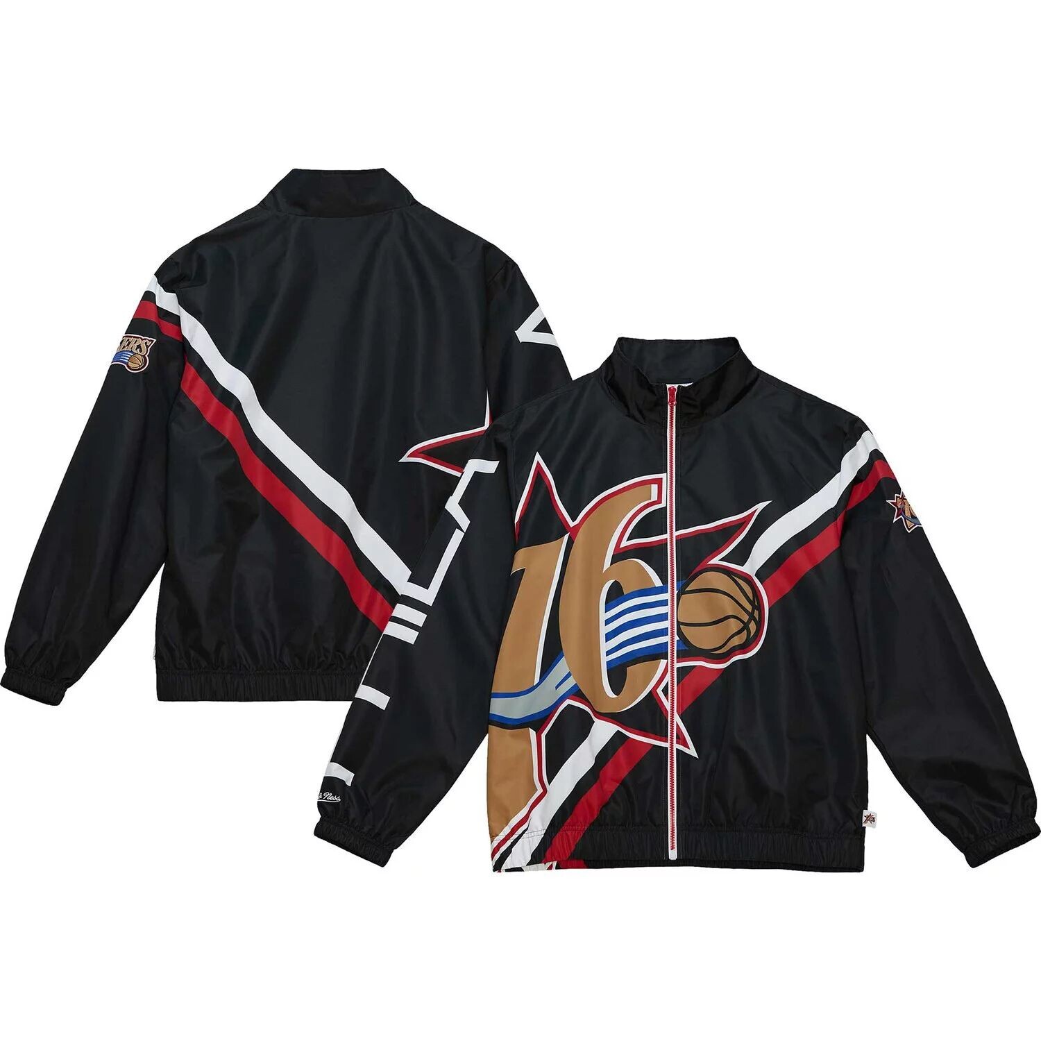 Мужская утепленная куртка с молнией во всю длину Mitchell & Ness Black Philadelphia 76ers с взорванным логотипом
Мужская утепленная куртка с молнией во всю длину Mitchell & Ness Black Philadelphia 76ers с взорванным логотипом