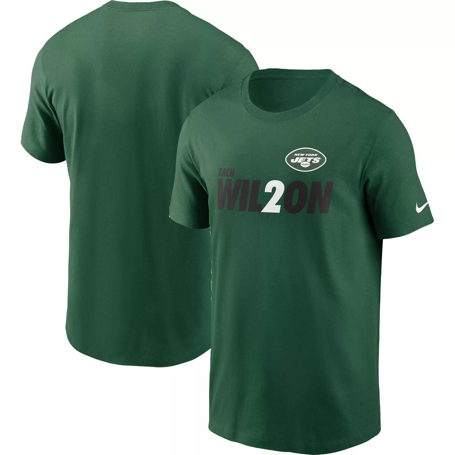 Мужская зеленая футболка с рисунком игрока Zach Wilson New York Jets Nike, Зеленый
Мужская зеленая футболка с рисунком игрока Zach Wilson New York Jets Nike, Зеленый