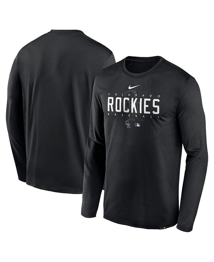 Мужская черная футболка с длинным рукавом Colorado Rockies Authentic Collection Team Logo Legend Performance Nike, черный
Мужская черная футболка с длинным рукавом Colorado Rockies Authentic Collection Team Logo Legend Performance Nike, черный