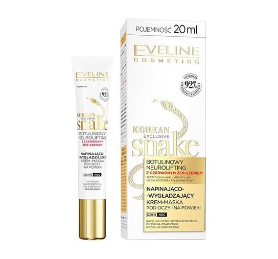 Крем-маска для глаз на день и ночь, 20 мл Eveline Cosmetics, Exclusive Snake 50+/70+
Крем-маска для глаз на день и ночь, 20 мл Eveline Cosmetics, Exclusive Snake 50+/70+