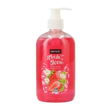 Мыло для рук Sence Pump Splash to Bloom Strawberry 500 мл — упаковка из 15 шт., Красный
Мыло для рук Sence Pump Splash to Bloom Strawberry 500 мл — упаковка из 15 шт., Красный