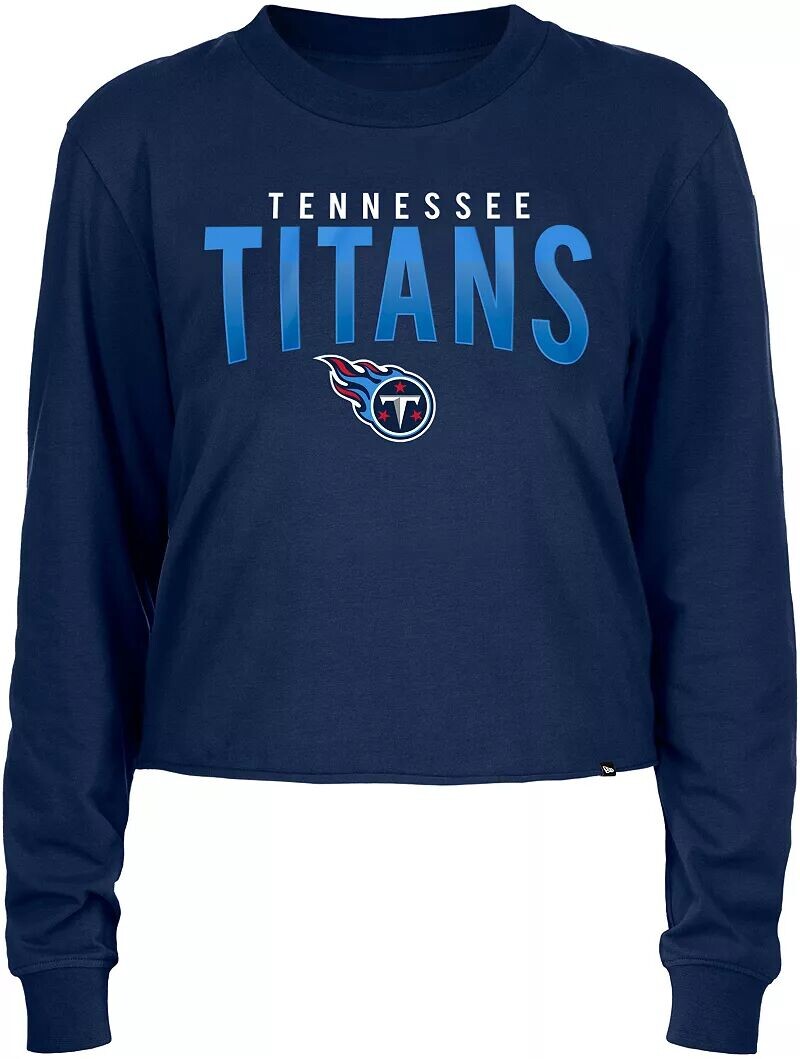 Темно-синий спортивный укороченный топ с длинными рукавами New Era для женщин Tennessee Titans
Темно-синий спортивный укороченный топ с длинными рукавами New Era для женщин Tennessee Titans