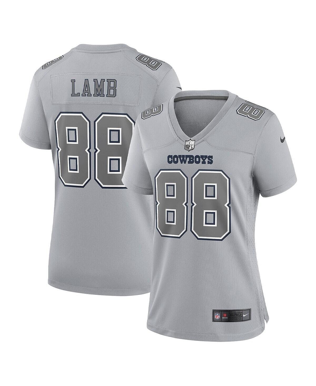 Женский трикотаж CeeDee Lamb Grey Dallas Cowboys Atmosphere Fashion Game Джерси Nike, серый
Женский трикотаж CeeDee Lamb Grey Dallas Cowboys Atmosphere Fashion Game Джерси Nike, серый