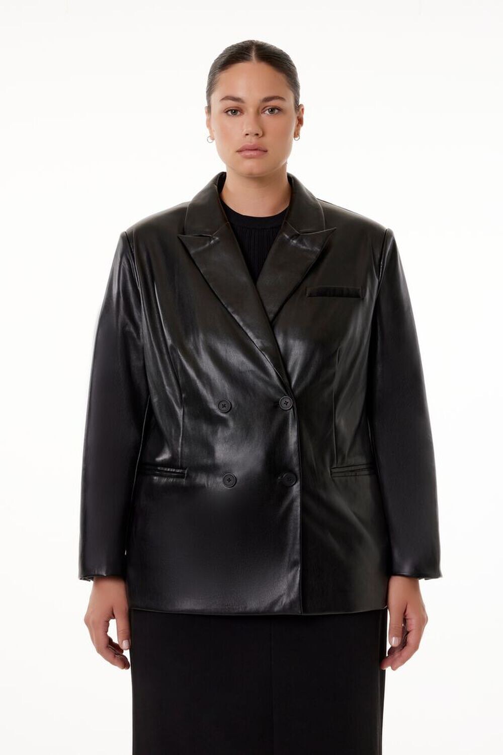 Куртка из искусственной кожи больших размеров Barneys New York Forever 21, черный
Куртка из искусственной кожи больших размеров Barneys New York Forever 21, черный
